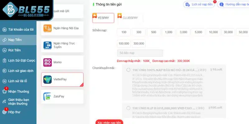 Giới thiệu BL555 3 Nạp rút nhanh chóng không giam lệnh là ưu điểm hàng đầu
